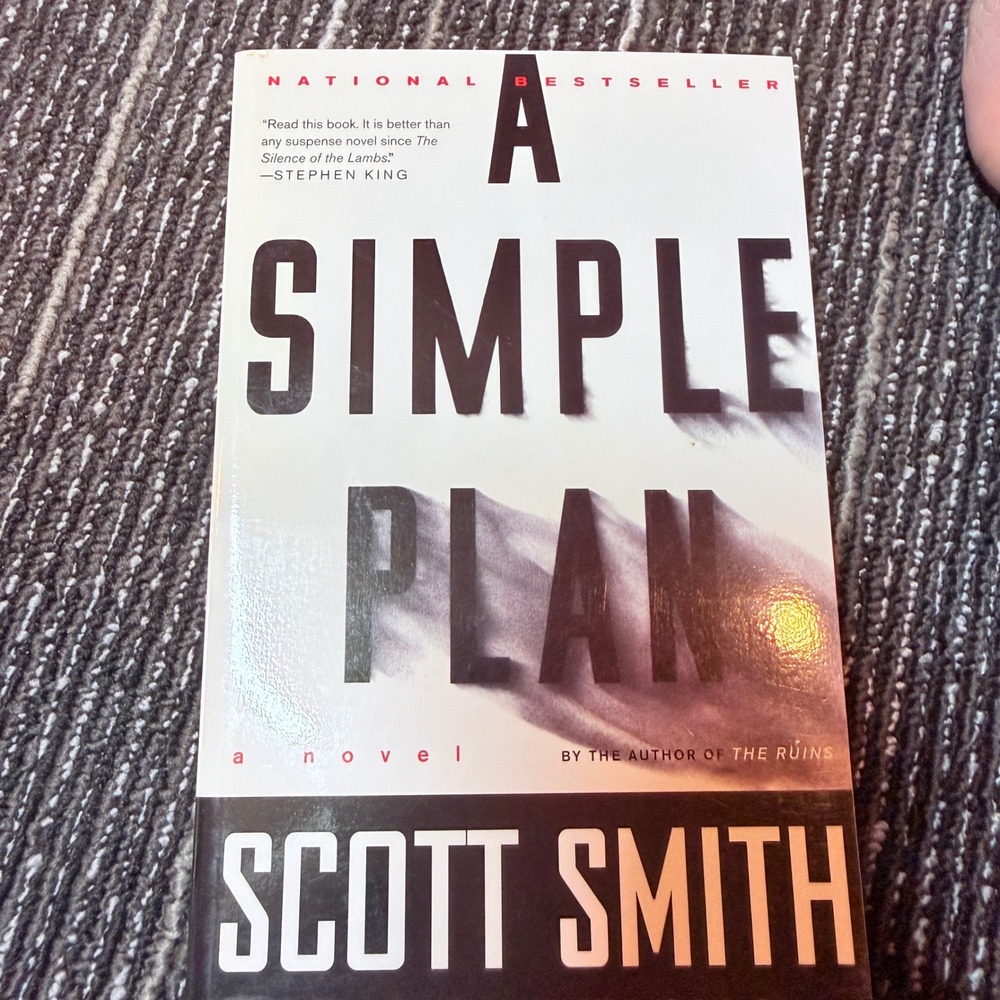 Vintage Books A Simple Plan Novel Scott Smith Paperback White Thriller Book